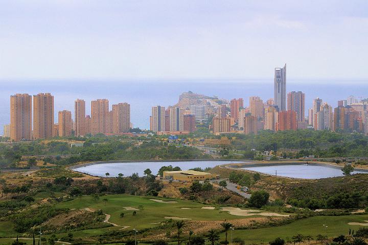 IMGP0210.JPG - View of Benidorm / Cala de Finestrat Skyline., taken from the new 'Infinnito viewing tower' ride, Terra Mitica Theme Park,