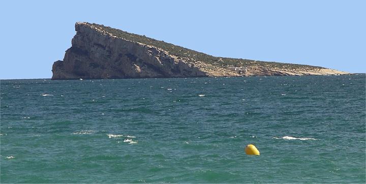 12.jpg - 'Benidorm Island' There are regular boat trips out to the island which has it's own hotel, restuarant and bar. Some of the boat trips are on glass bottom boats to view the beautiful delights of the sea without getting wet.