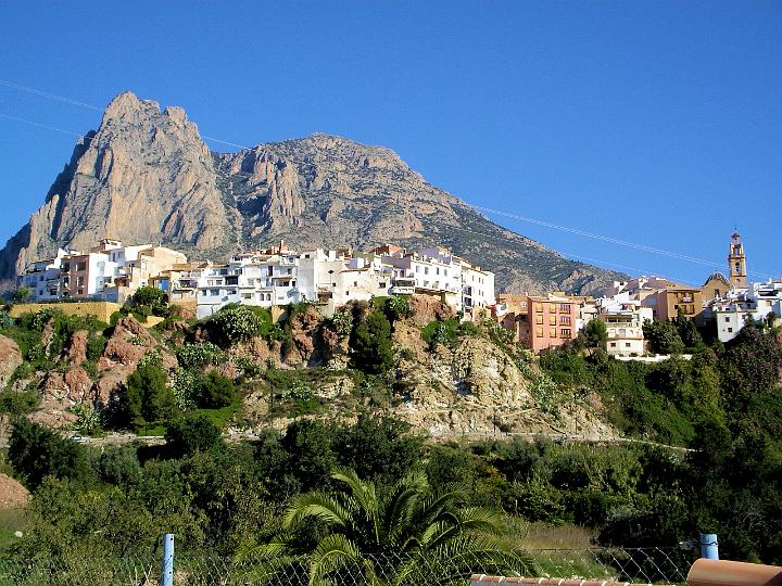 IMGP3104.JPG - Finestrat Town with Puig Campana mountain behind.